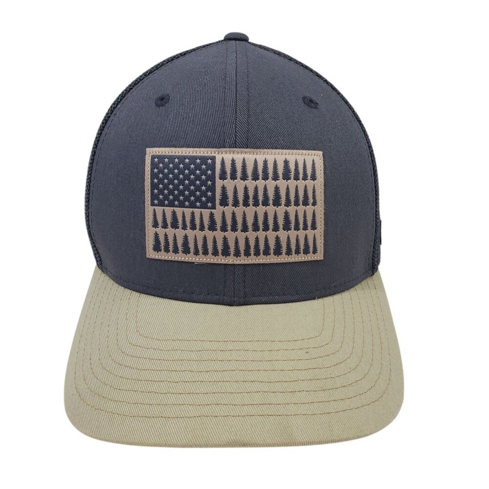 Columbia PFG American Flag Pine Tree Mesh Flex Fit Cap Hat Stretch Fitted S/M